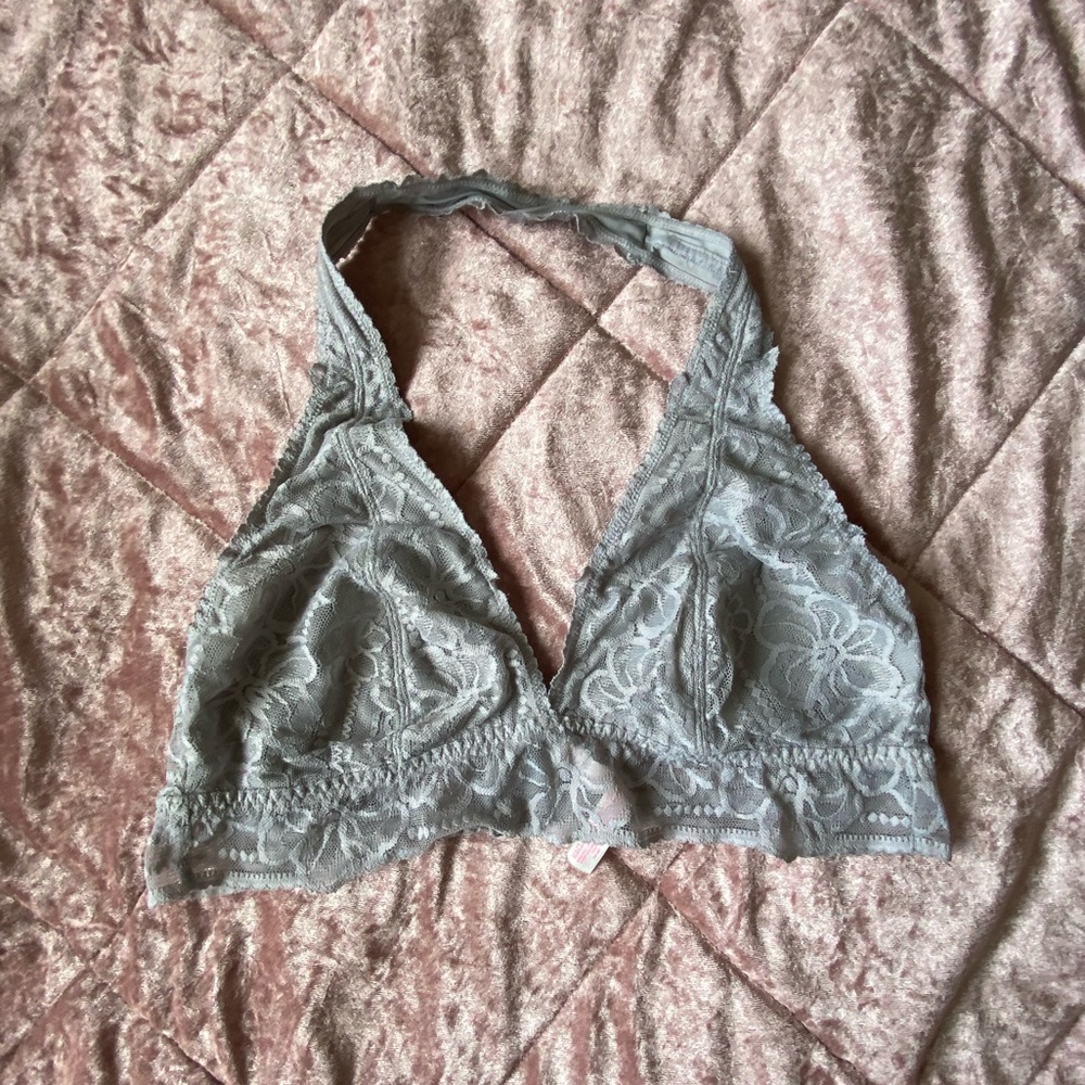 Lace halter bralette